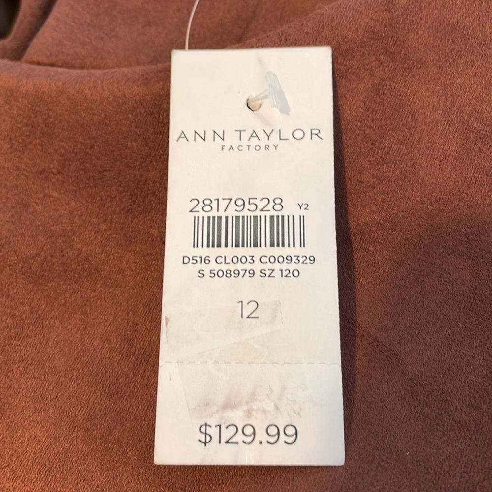 Ann Taylor Factory Faux Suede Jumper Dress - Picture 6 of 6